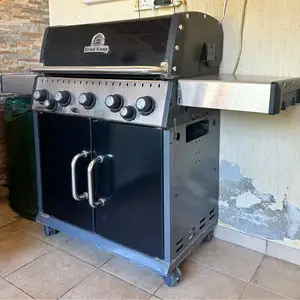 Broil king baron 590 gas bbq - 5 burners + side burner good condition, Limassol — Agios Athanasios