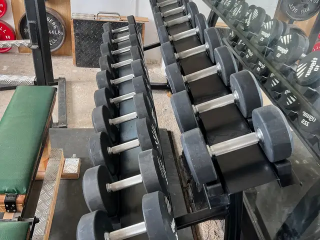 The set of commercial grade dumbbells with storage rack, Paphos — Pegeia