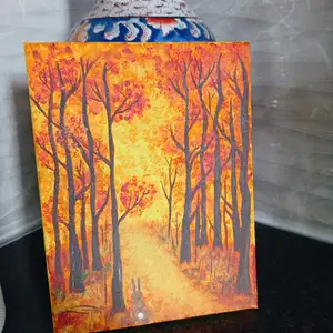 Acrylic Autumn Landscape, Επαρχία Λευκωσίας — 'Έγκωμη