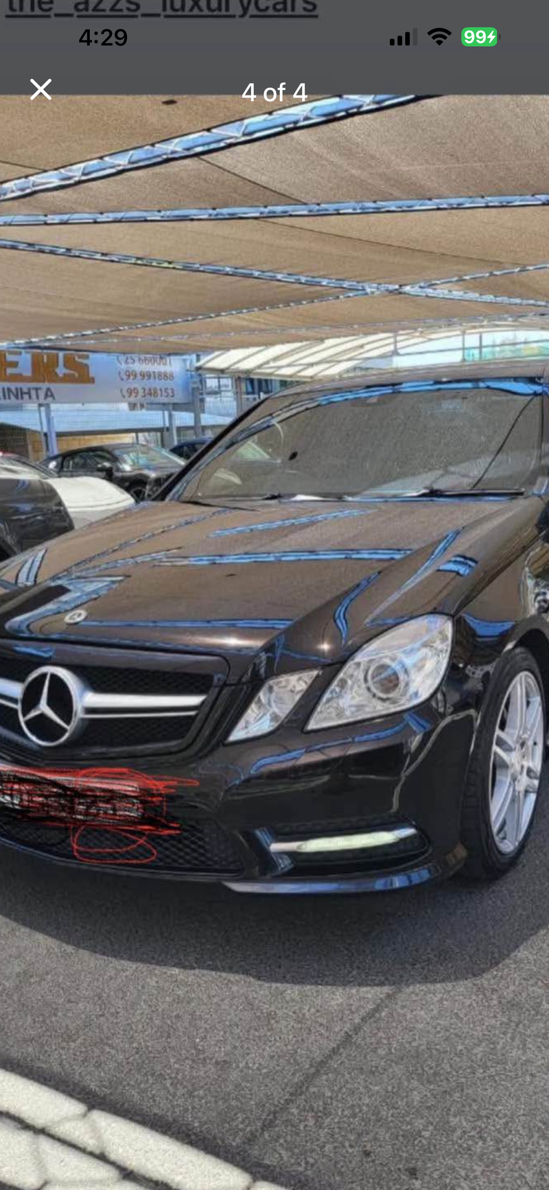 Mercedes-Benz E-Class 2,5L 2012