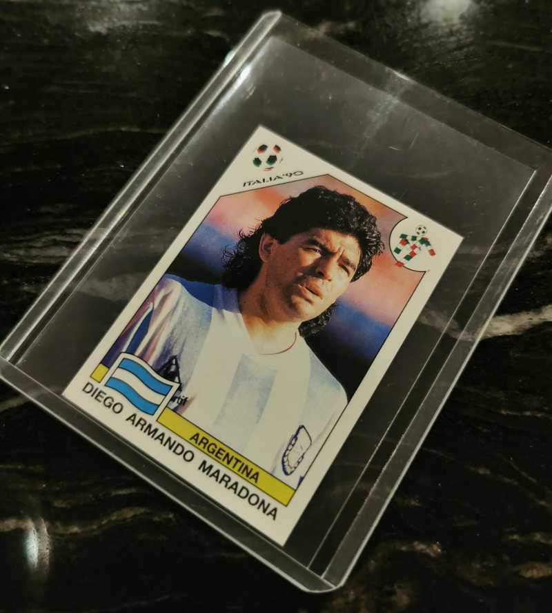 Panini Italia 90 – Diego Armando Maradona – Argentine – World Cup Story – Album