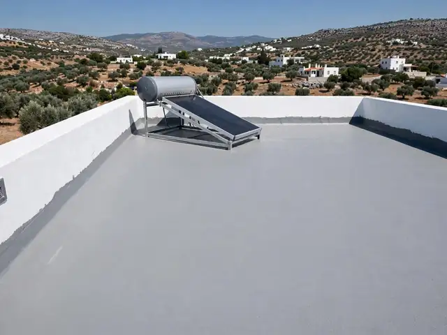 Roof and balcony waterproofing with a cementitious membrane and mesh, Paphos — Paphos - Kato Paphos