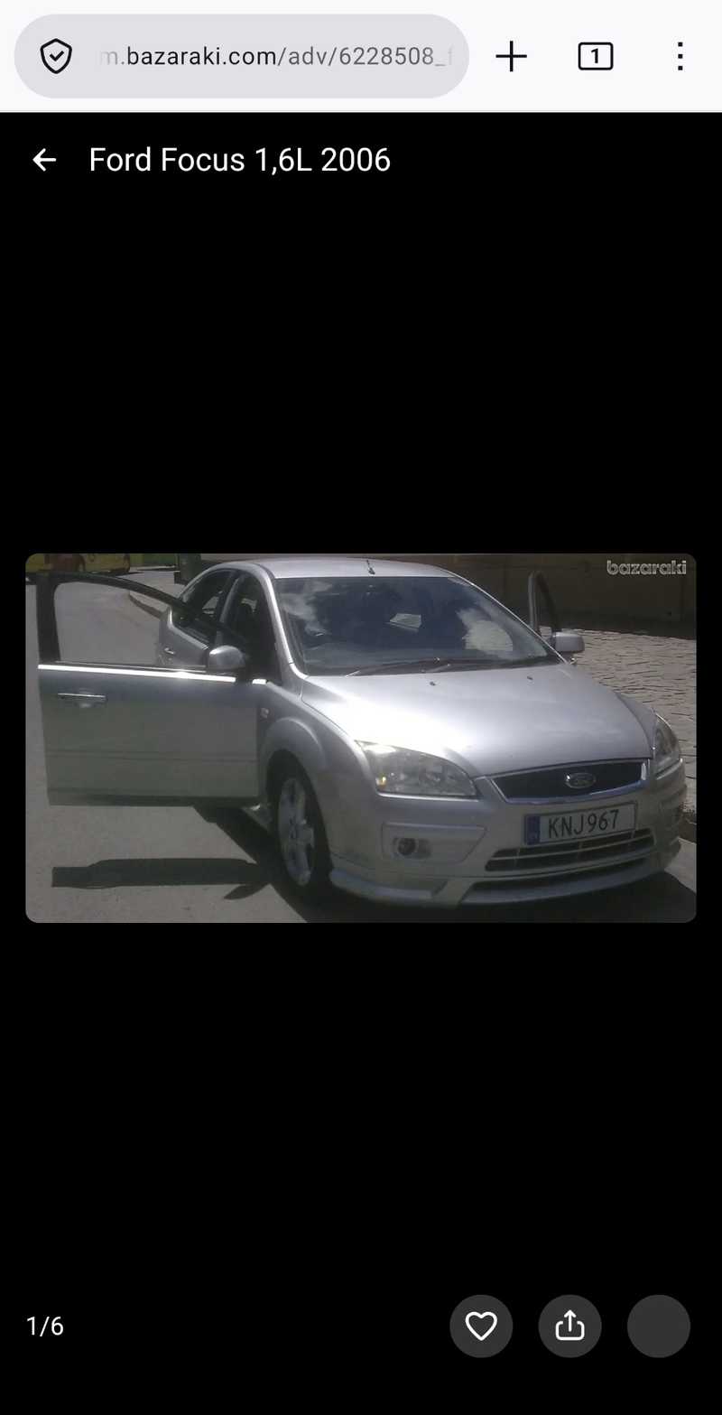 2007 Ford Focus 1,6L 2007 Cyprus