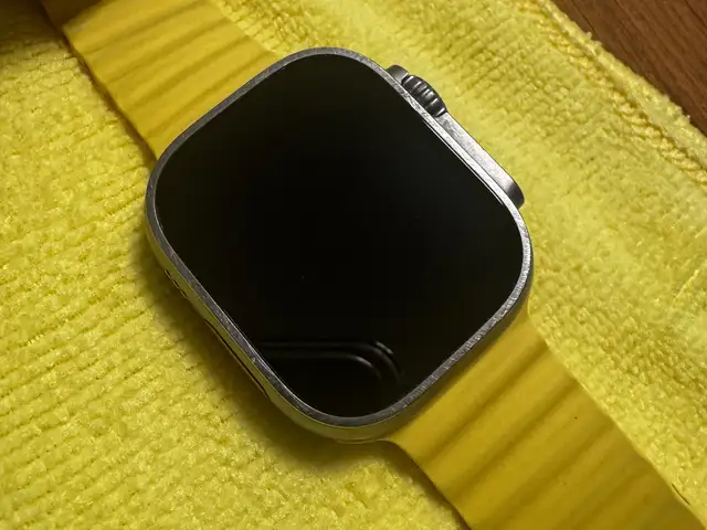 Apple watch ultra 49mm titanium gps + cellular + yellow ocean band, Limassol — Agios Athanasios