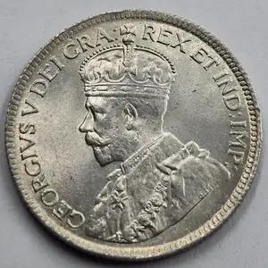 Cyprus 9 silver piastre coin 1919 in top unc condition, Nicosia — Latsia - Agios Georgios