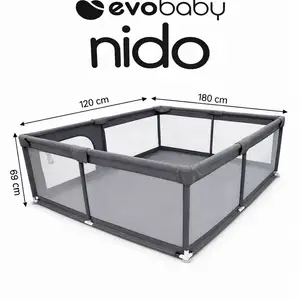 Nido playpen grey 120cm x 180cm, Nicosia — Strovolos - Ap. Varnavas and Ag. Makar.