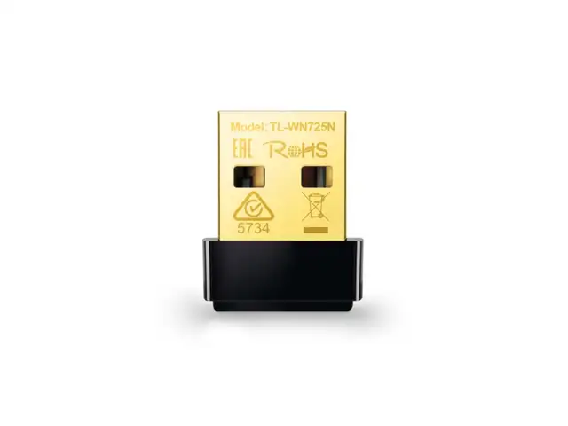 Tp link nano usb wi fi adapter tl wn725n 150mbps 2 4ghz 0 black, Nicosia — Lakatameia - Agia Paraskevi