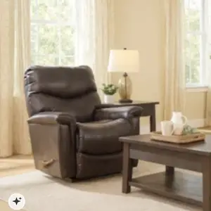 Rare la-z-boy james walnut leather 39in manual rocker rocking recliner armchair, Paphos — Paphos - Agios Theodoros