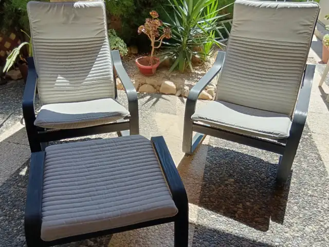 Ikea poang 2 armchairs and 1 footstool, Επαρχία Πάφου — Τάλα