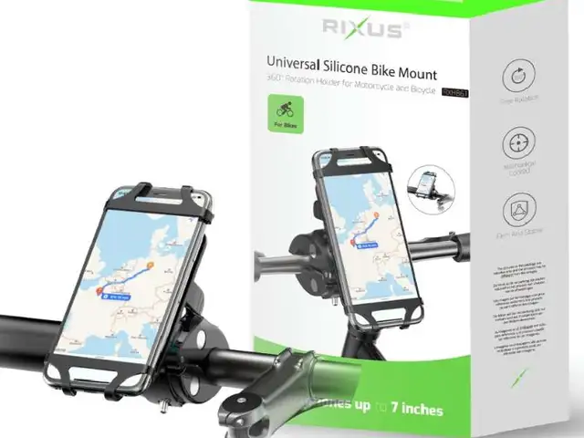 Bike holder silicone rixus rxhb61 black, Limassol — Limassol - Agios Nicolaos