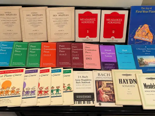 Συλλογή 26 βιβλίων πιάνου και μουσικής. bach, hanon, thompson, abrsm κ.ά., Επαρχία Λευκωσίας — Στρόβολος - Άγιος Βασίλειος