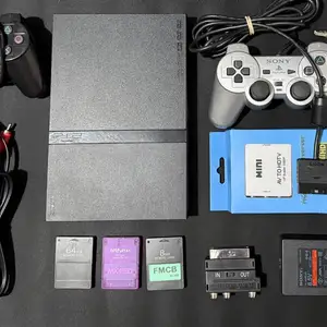 Playstation 2 slim with controller & cables, Limassol — Limassol - Agia Fyla