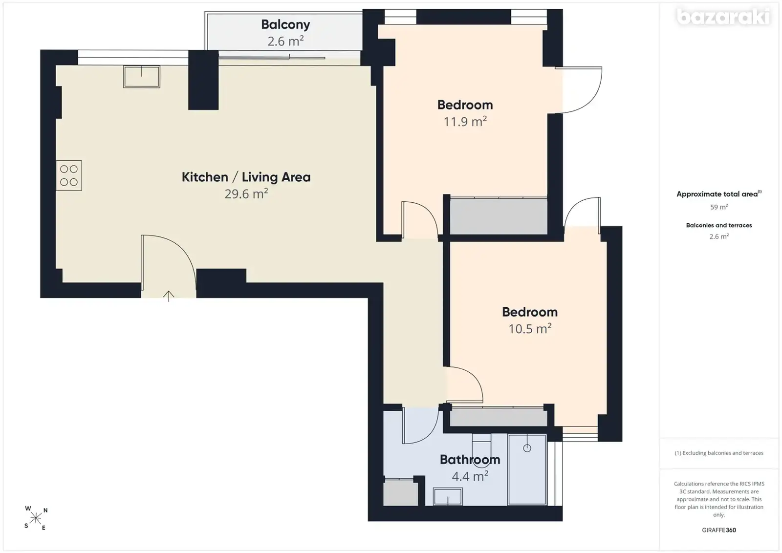 Apartment, 2 bedrooms — 16