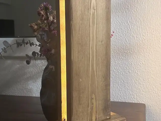Solid wood handcrafted table top light, Limassol — Limassol - Agios Nicolaos