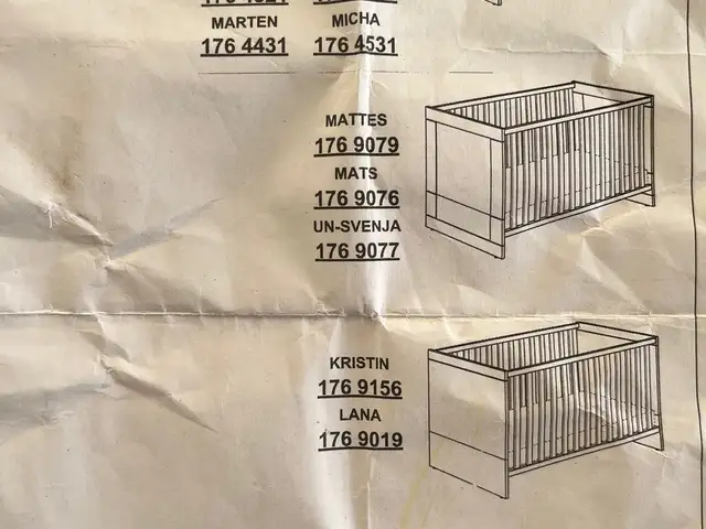 Baby bed white used with mattress, Επαρχία Πάφου — Χλώρακας