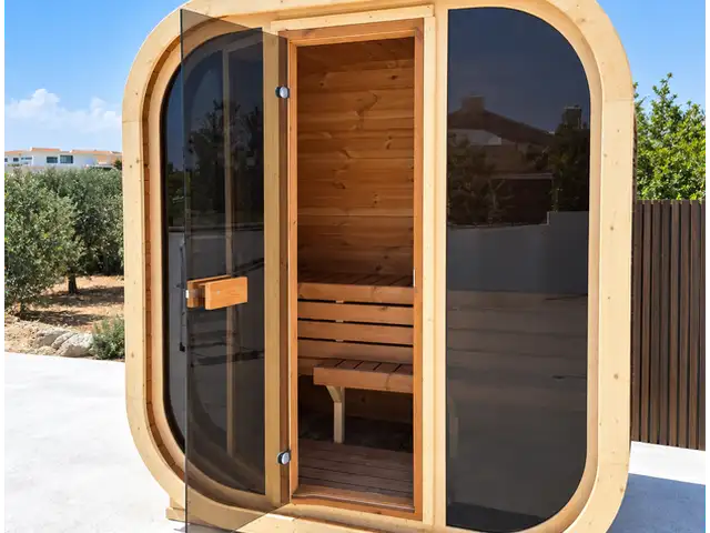 Outdoor Cube Garden Sauna Lyra | 23 2_3 Person Sauna, Limassol — Agios Athanasios