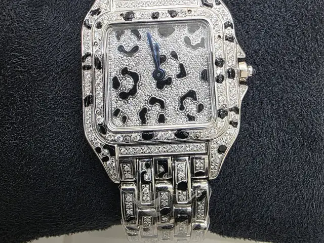 Luxury Diamond-Set Leopard Dial Watch | Full Set Box & Papers, Limassol — Agios Tychon Tourist Area