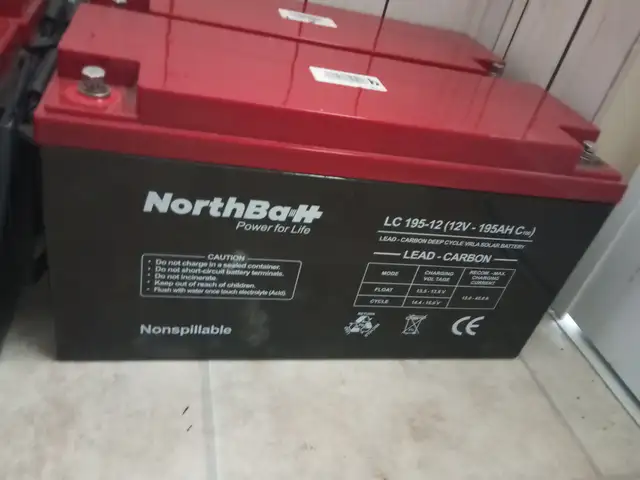 Northbatt 12v 195ah lead-carbon deep cycle solar battery, Limassol — Kato Polemidia