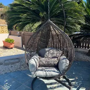 Garden hanging egg chair with stand and cushions, Επαρχία Πάφου — Πέγεια