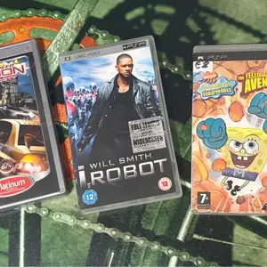 Sony psp games pack of 3x-need for speed carbon/i,robot/spongebob yellow avenger, Paphos — Paphos - Agios Theodoros