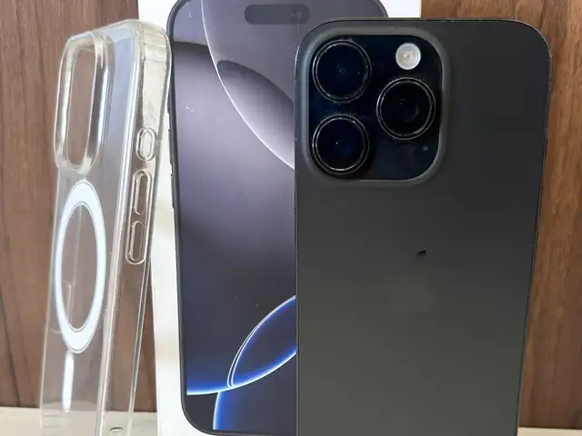 Iphone 16 pro | 256gb | black titanium | 89 battery | box, cable & case, Επαρχία Λεμεσού — Ερήμη