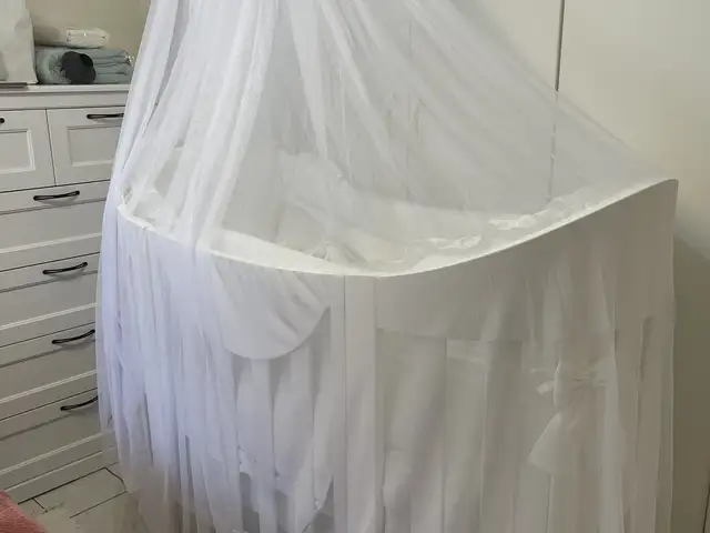 Italbaby oval love baby cot set 70x130 - cot,mattress,canopy,bumper, Επαρχία Λεμεσού — Γερμασόγεια Τουριστική Περιοχή