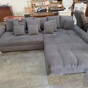 New large grey fabric l shaped corner sofa, Επαρχία Λεμεσού — Ύψωνας