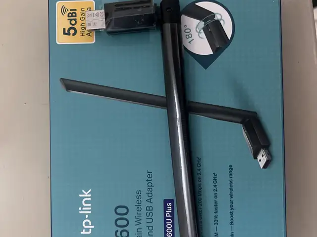 Tp-link archer t600u plus ac600 high gain wireless dual band usb adapter, Paphos — Chlorakas