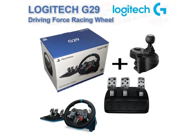 Logitech g29 wheel and pedals with shifter, Limassol — Germasogeia