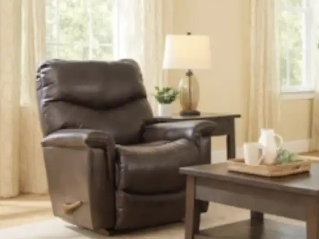 Rare la-z-boy james walnut leather 39in manual rocker rocking recliner armchair, Paphos — Paphos - Agios Theodoros