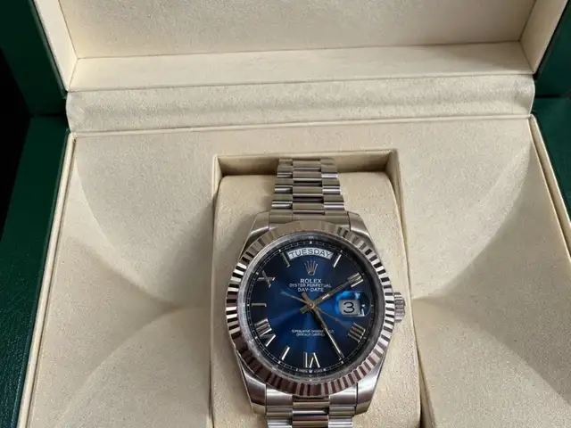 Rolex Day-Date 40mm PresidentBracelet Blue Ombre Dial, Limassol — Polemidia - Pan. Evangelistria
