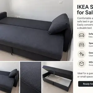 Ikea dark grey sofa bed, Επαρχία Λεμεσού — Άγιος Τύχων