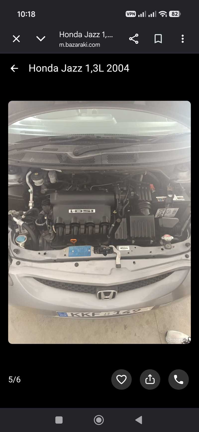 2004 Honda Jazz 1,3L 2004 Cyprus