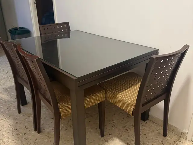 Dining table with extension + 5chairs, Επαρχία Λεμεσού — Ύψωνας