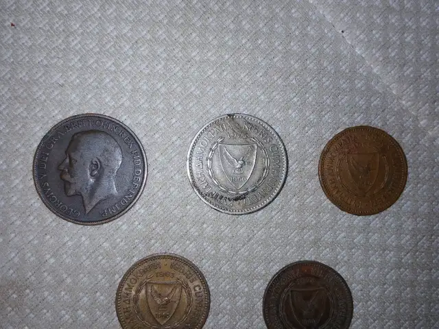 Old coins of cyprus 1960, Επαρχία Λευκωσίας — Άγιος Δομέτιος - Άγιος Γεώργιος