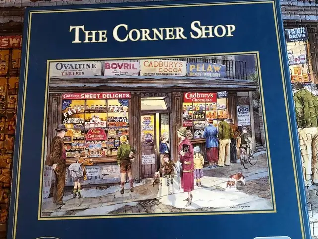 Retro the corner shop by brian eden 500 pieces jigsaw puzzle from gibsons-comple, Επαρχία Πάφου — Paphos - Άγιος Θεόδωρος