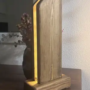 Solid wood handcrafted table top light, Limassol — Limassol - Agios Nicolaos