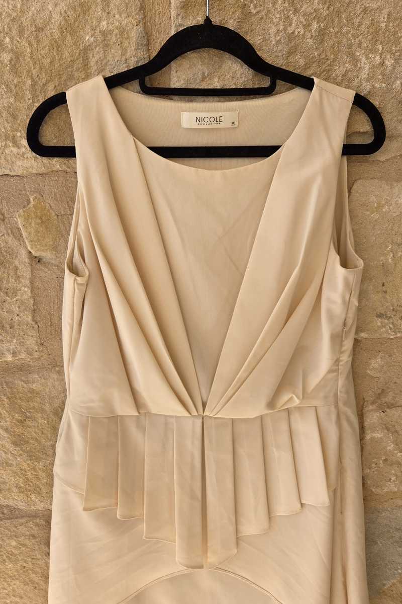 Nicole exclusives elegant beige peplum dress 55 6452400 in Paphos -  Dresses - sell, buy, ads on Bazaraki.com