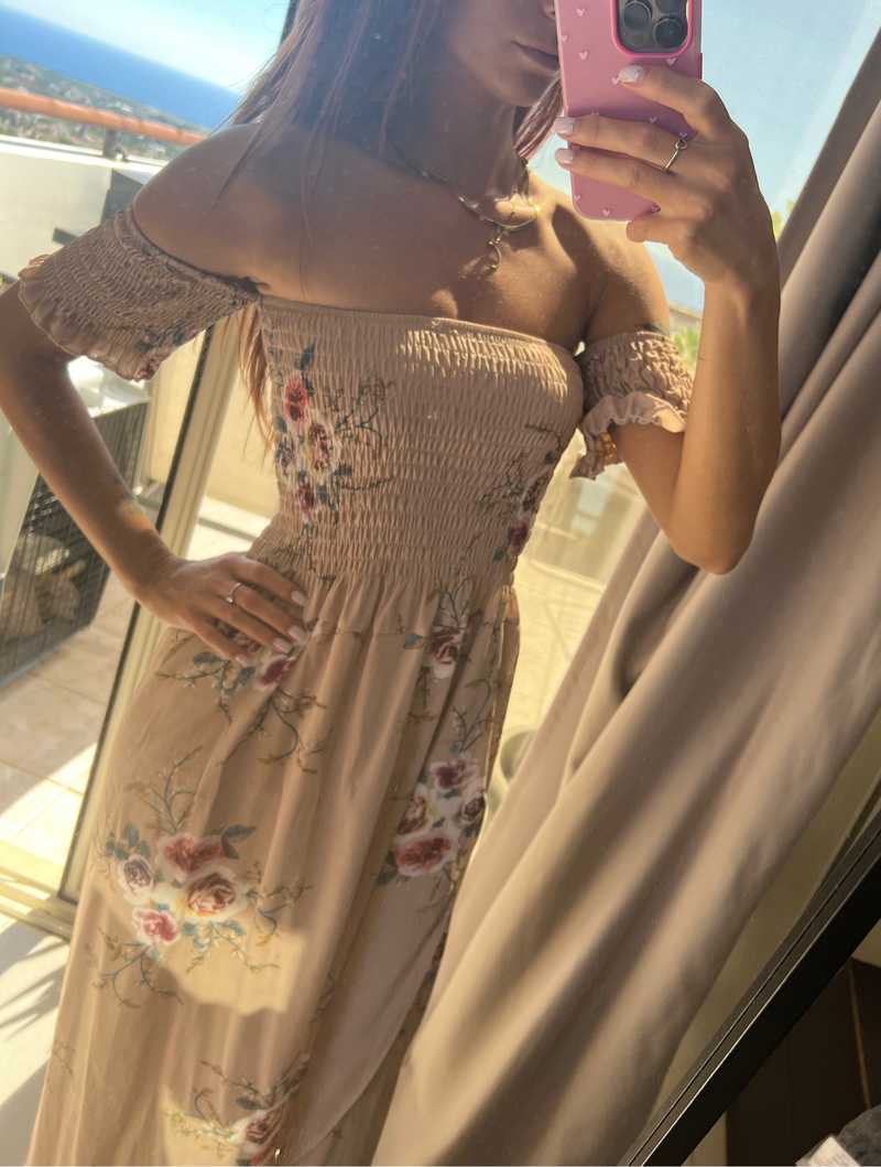 floral flare mini dress Jacquard Floral Mini Dress main image 0