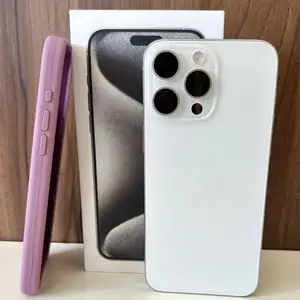 Iphone 15 pro max | 256gb | white titanium | 88 battery | box, cable & case, Limassol — Erimi