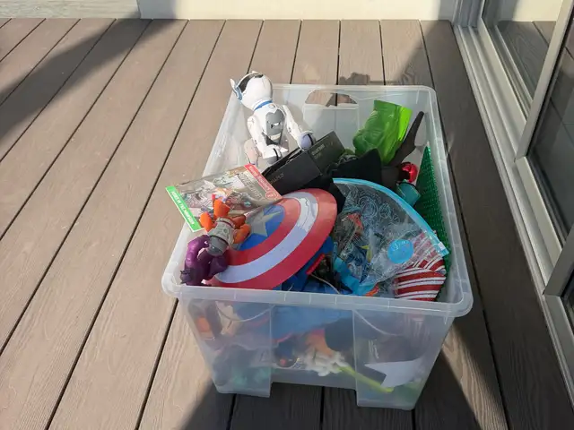 Large box of kids toys, Paphos — Geroskipou Tourist Area