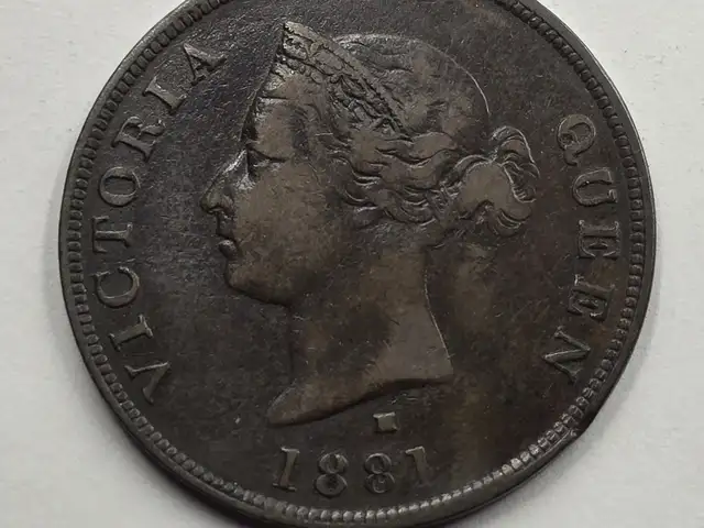 Cyprus 1/2 piastre rare coin 1881 h queen victoria, Nicosia — Latsia - Agios Georgios