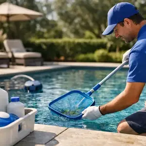 Outdoor swimming pool cleaning and maintenance services in paphos, Paphos — Agia Marina Kelokedaron