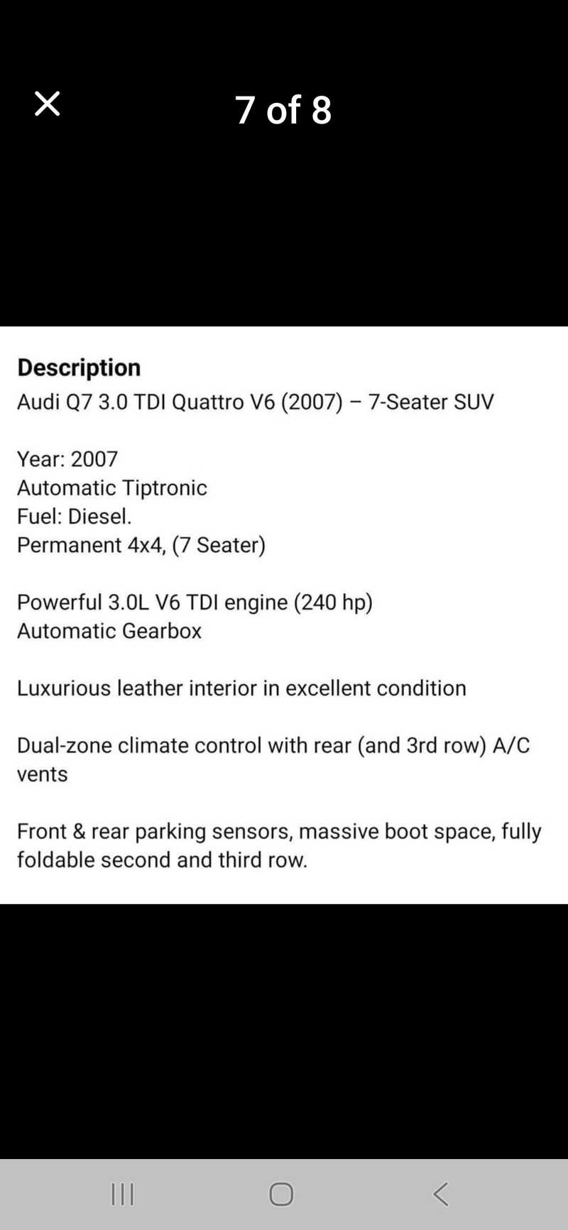2007 Audi A7 2,9L 2007 Cyprus