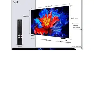 TCL 98P8K 98 QLED 4K 5-Year Transferable Warranty - NEW, Nicosia — Latsia - Agios Georgios