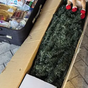 Christmas tree, Santa Claus, electric string lights, and Christmas tree ornament, Επαρχία Λεμεσού — Λεμεσός - Νεάπολη