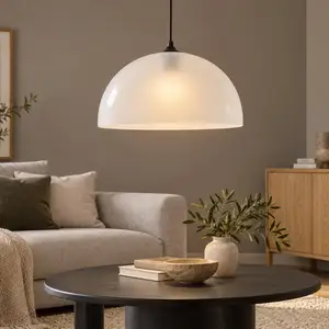 Frosty white Modern Acrylic Pendant Lamp Shades Various Colours 40cm, Nicosia — Nicosia - Lykabittos