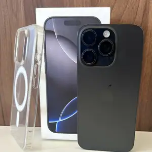 Iphone 16 pro | 256gb | black titanium | 89 battery | box, cable & case, Limassol — Erimi