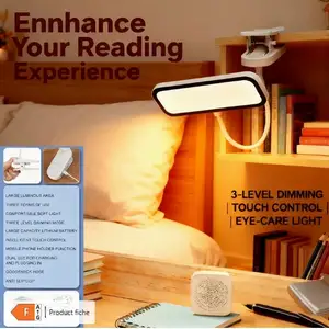Φωτιστικό led άσπρο με κλίπ / white clip-on led desk lamp - brand new, Επαρχία Λευκωσίας — Στρόβολος - Ακρόπολη