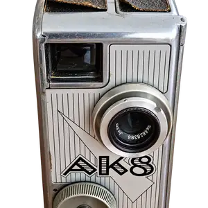Vintage pentacon ak 8 8mm movie camera-made in germany-original leather case, Nicosia — Lakatameia - Agia Paraskevi